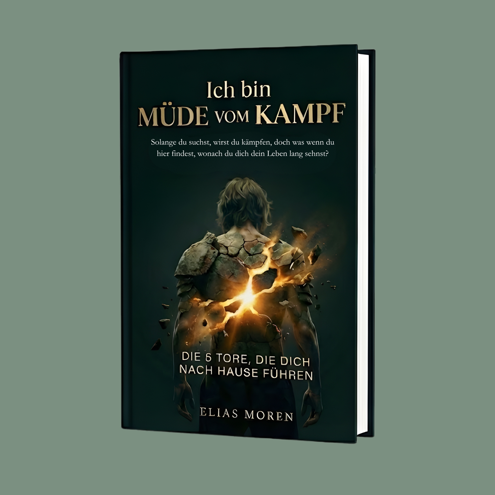 Ich bin müde vom Kampf 3d Mockup hintergrund grau