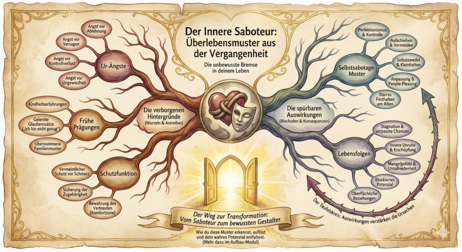 Mindmap innerer Saboteur